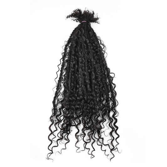 ANNA Factory Direct Sale Wholesale Boho Braids Crochet Locs Hair 100% Human Hair Braiding Locs Extension for All Occasions