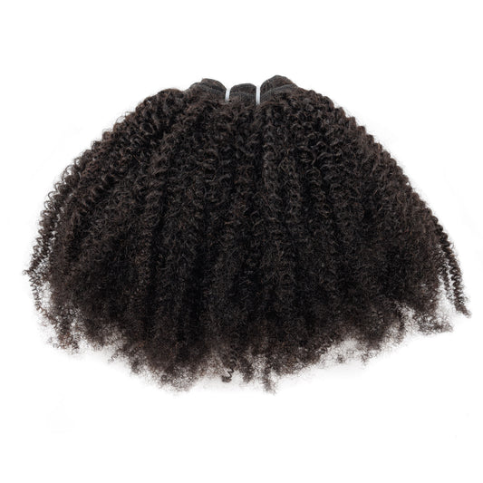 Anna Handmade 100% Human Hair Afro Kinky Curly Double Weft Hair Bundles for Black Women