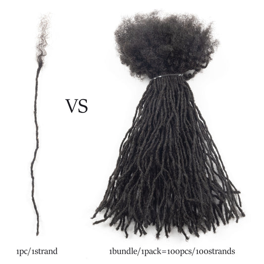 Wholesale Dreads Interlock Textured Locs Extensions Human Hair Microlocks Sisterlocks Extensions