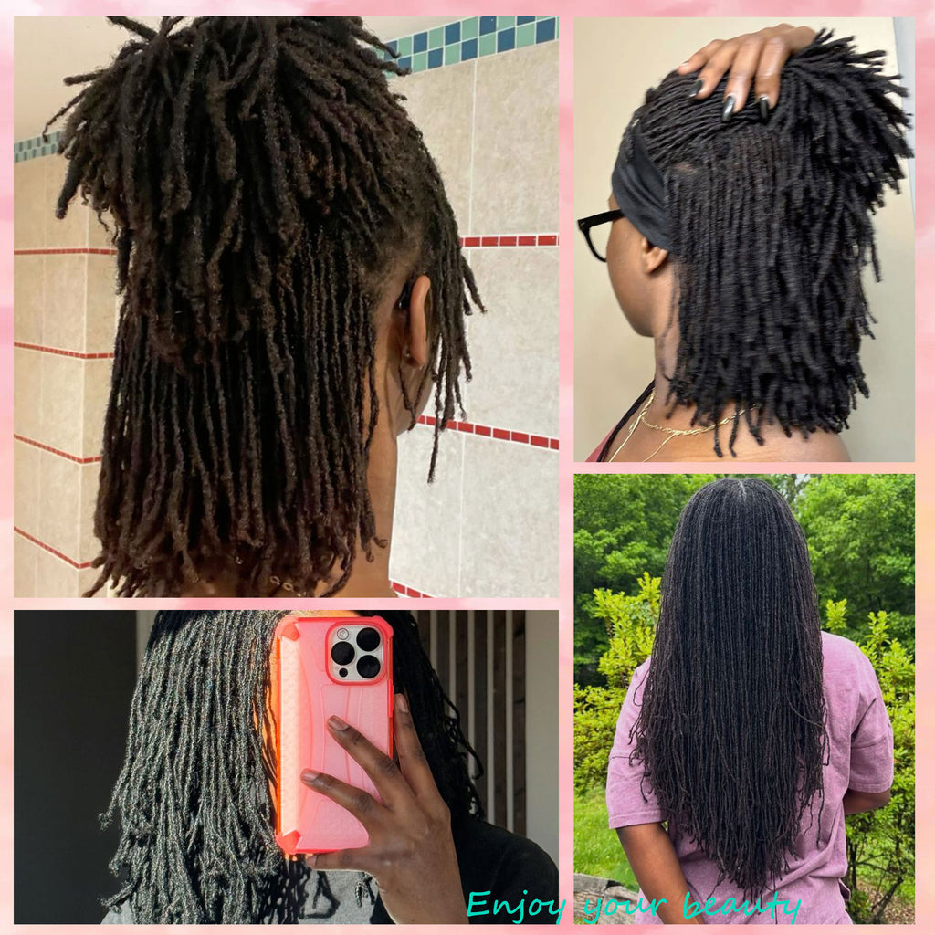 Wholesale Dreads Interlock Textured Locs Extensions Human Hair Microlocks Sisterlocks Extensions