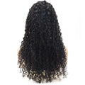 Wholesale 3 in 1 Half Wig Curly 180% Density Half Head Wig Curly Drawstring Seamless Clip Ins Human Wig No Glue
