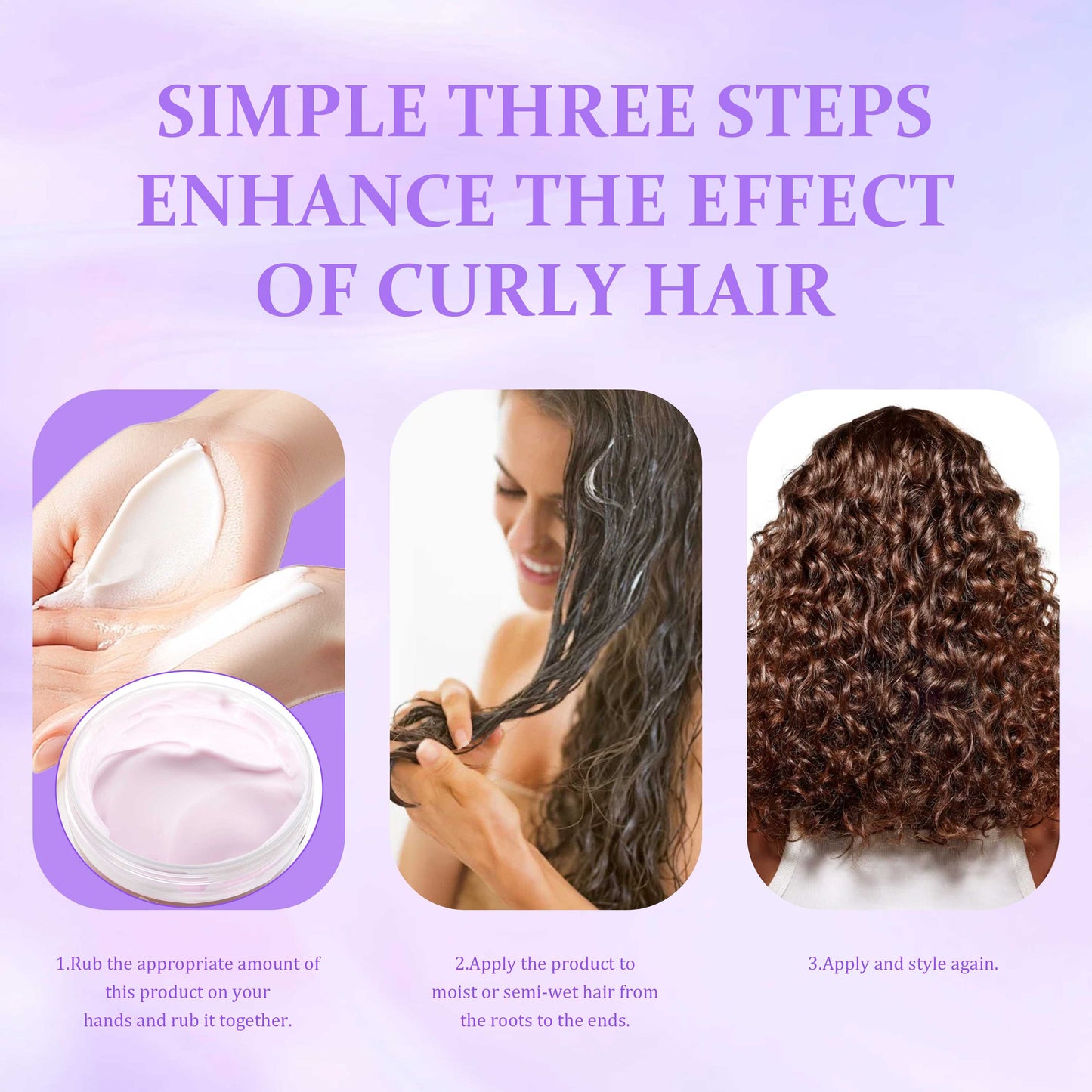 Wholesale Ladies Hair Curling Cream Natural 100% Pure Shea Butter Olive Oil Vitamin Defining Curl Custard