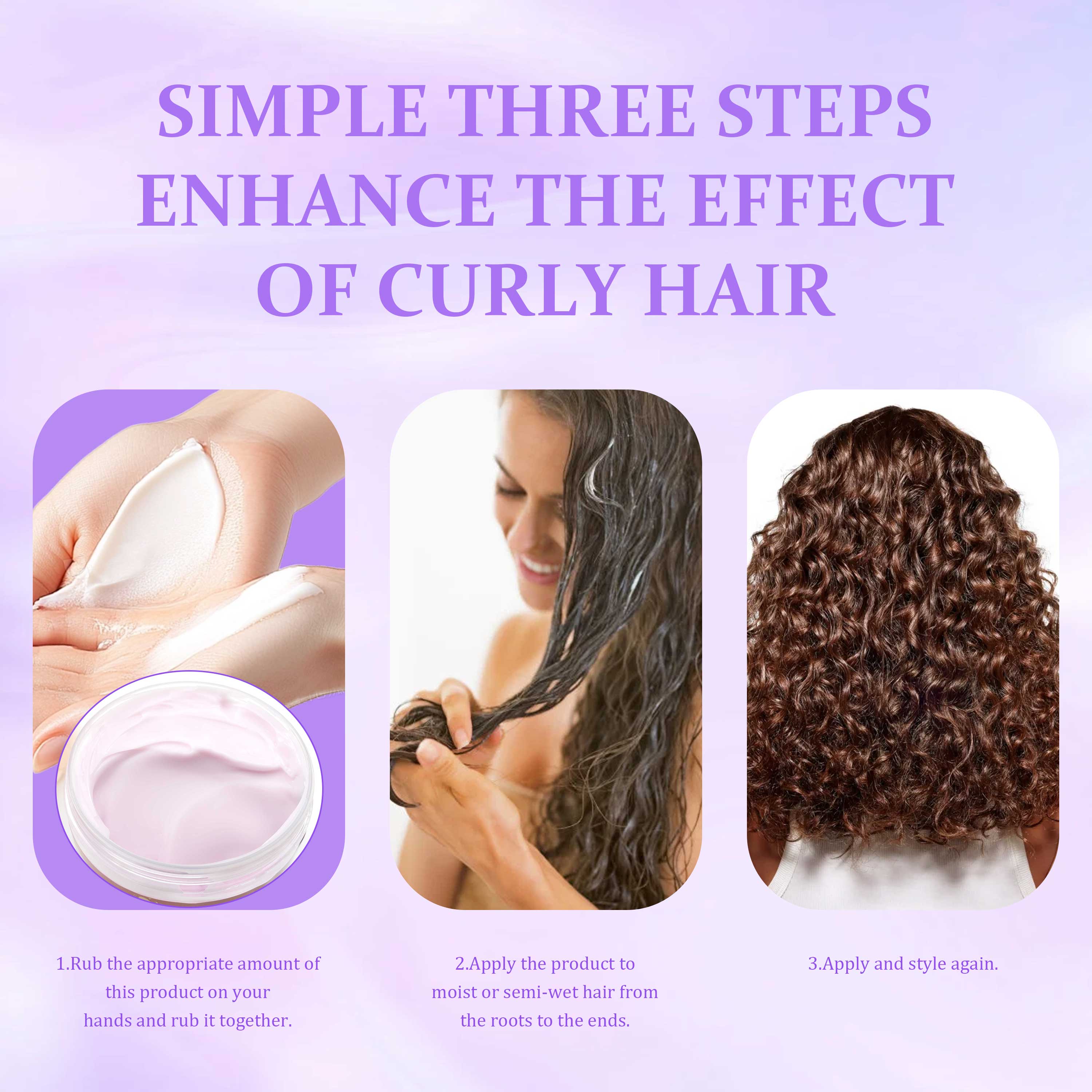 Wholesale Ladies Hair Curling Cream Natural 100% Pure Shea Butter Olive Oil Vitamin Defining Curl Custard