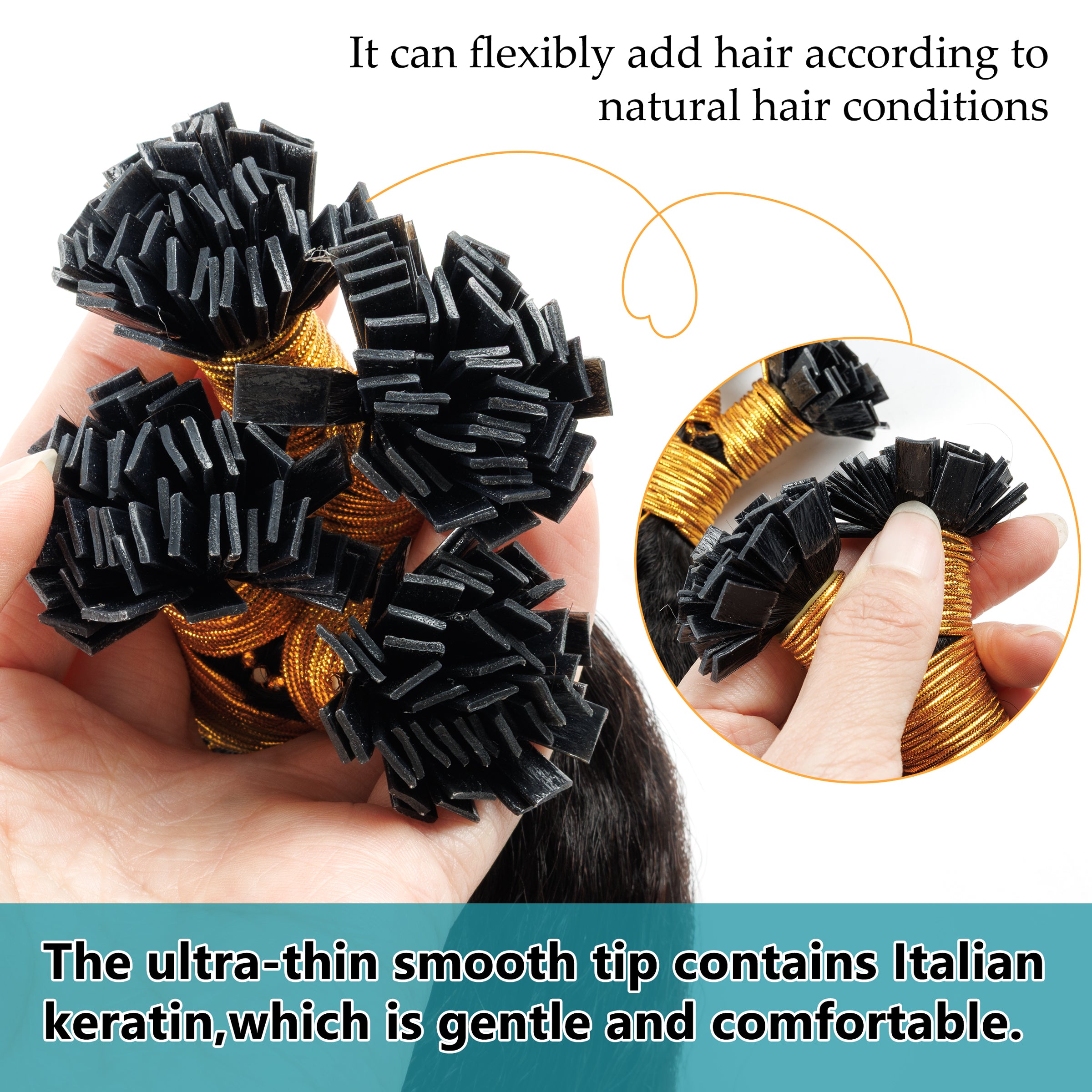 Wholesale Fluffy Hair Kinky Straight Flat Tip Unprocessed Raw Remy Kinky Braiding Hair Keratin K Tip Flat Tip Hair Extension