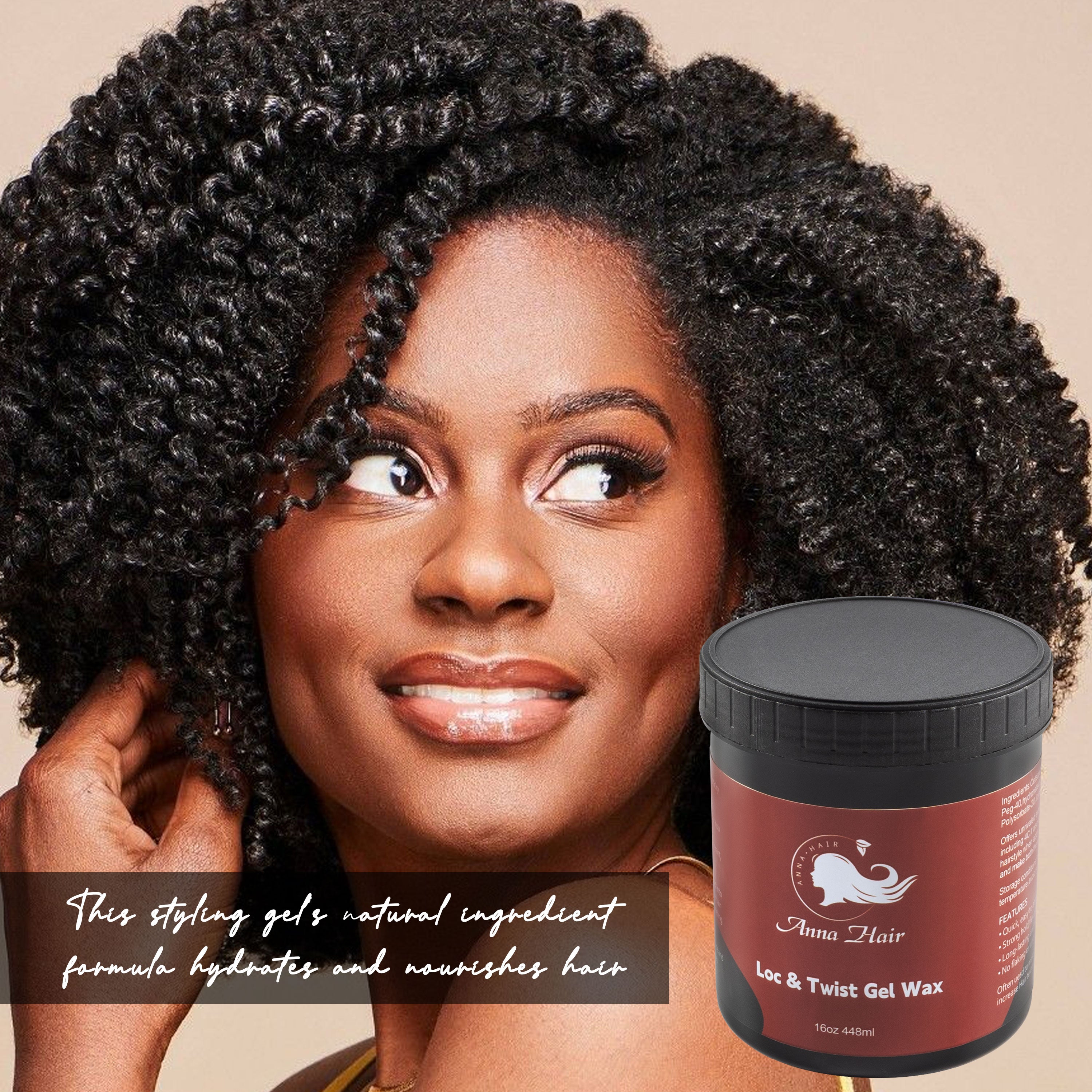 16oz Braiding Gel extra Hold Strong Hold Custom logo Jam Gel for Hair Braids Loc Gel Private Label