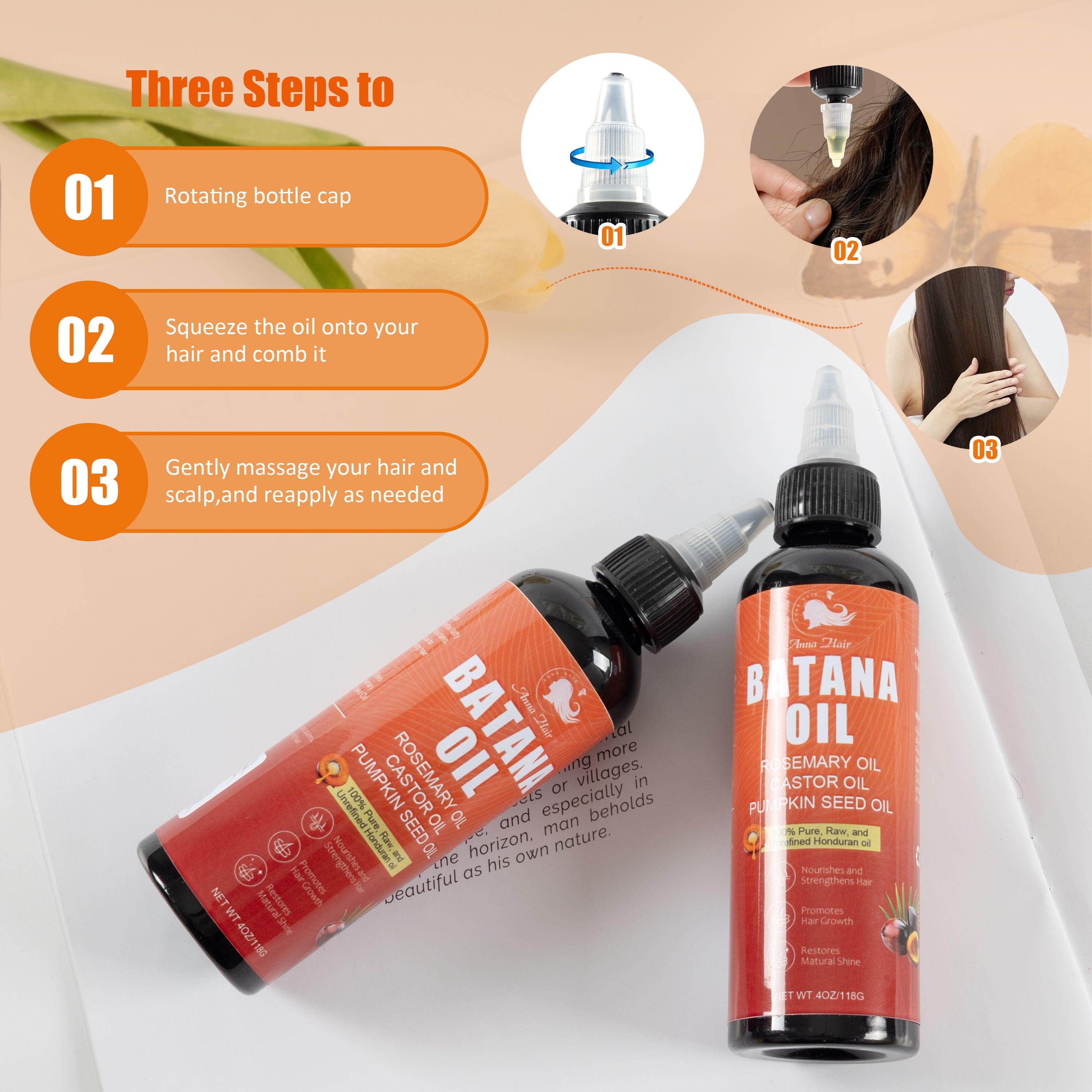 Wholesale Factory Price Batana Oil Extract Hair Care Essential Oil Nourishing Smoothing Moisturizing Shinning Hair Care Product