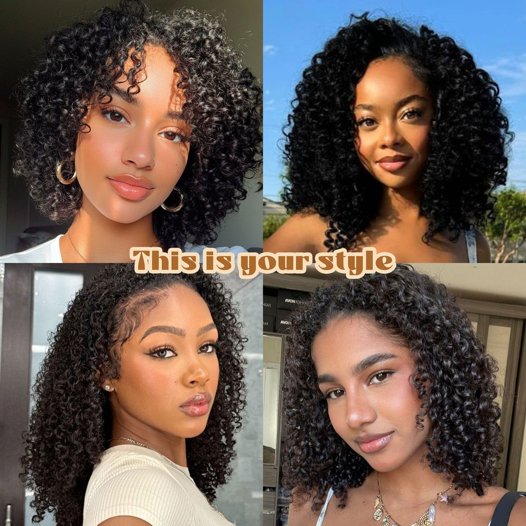 Wholesale Pre-looped Hair Pixie Curly Crochet Human Hair Two Strands Human Hair Feathers Crochet No Tip Raw Virgin Extensions