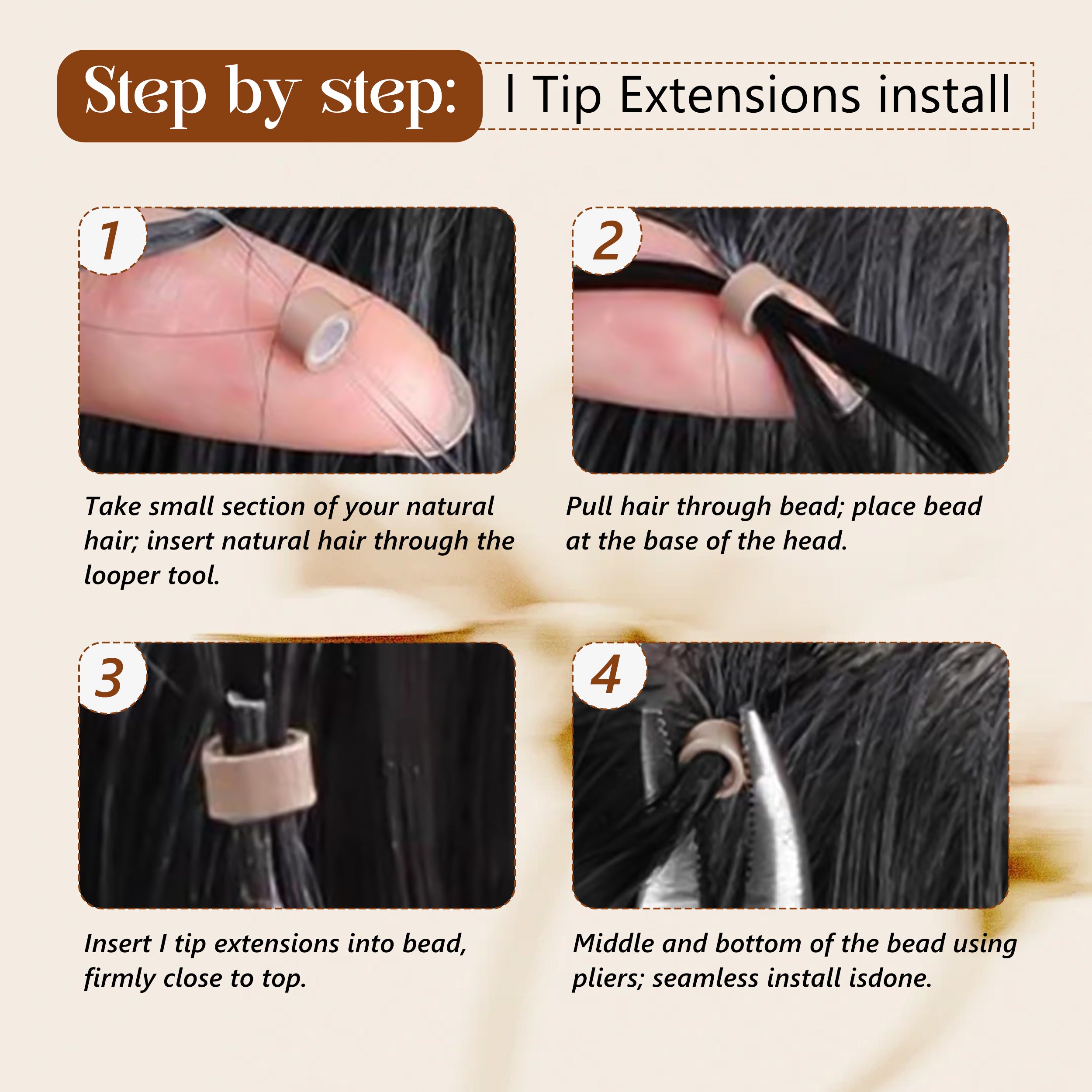 100% Remy Natural Human Hair Extensions Raw Keratin I TIP Style Double Drawn Pixie Curly I-Tip Hair Extensions