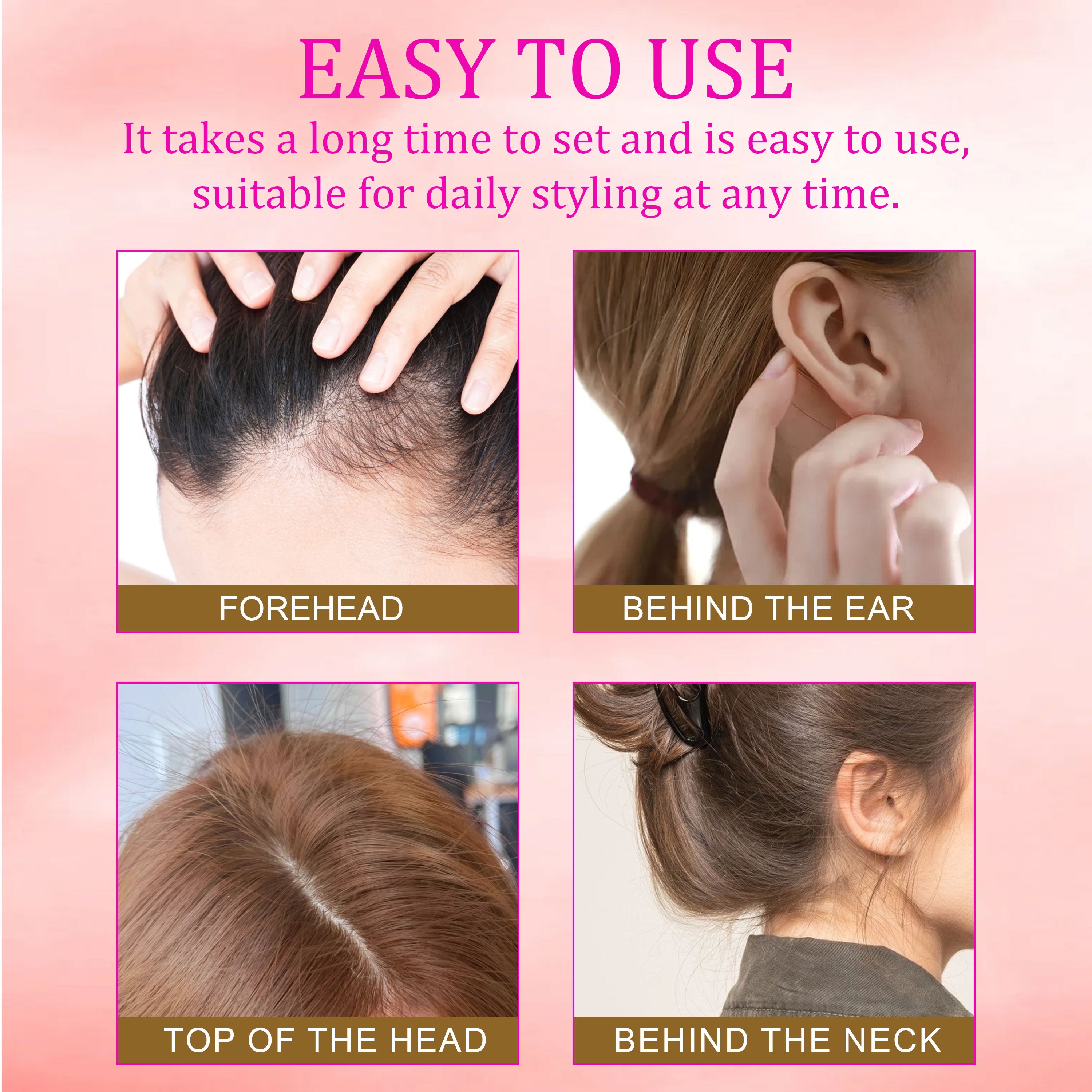 Raw Hair Edge Control Wax Stick Styling Shredder Hair Pomade Conditioner Anti-frizz Braid Solid Hair Wax Patch Wax Stick