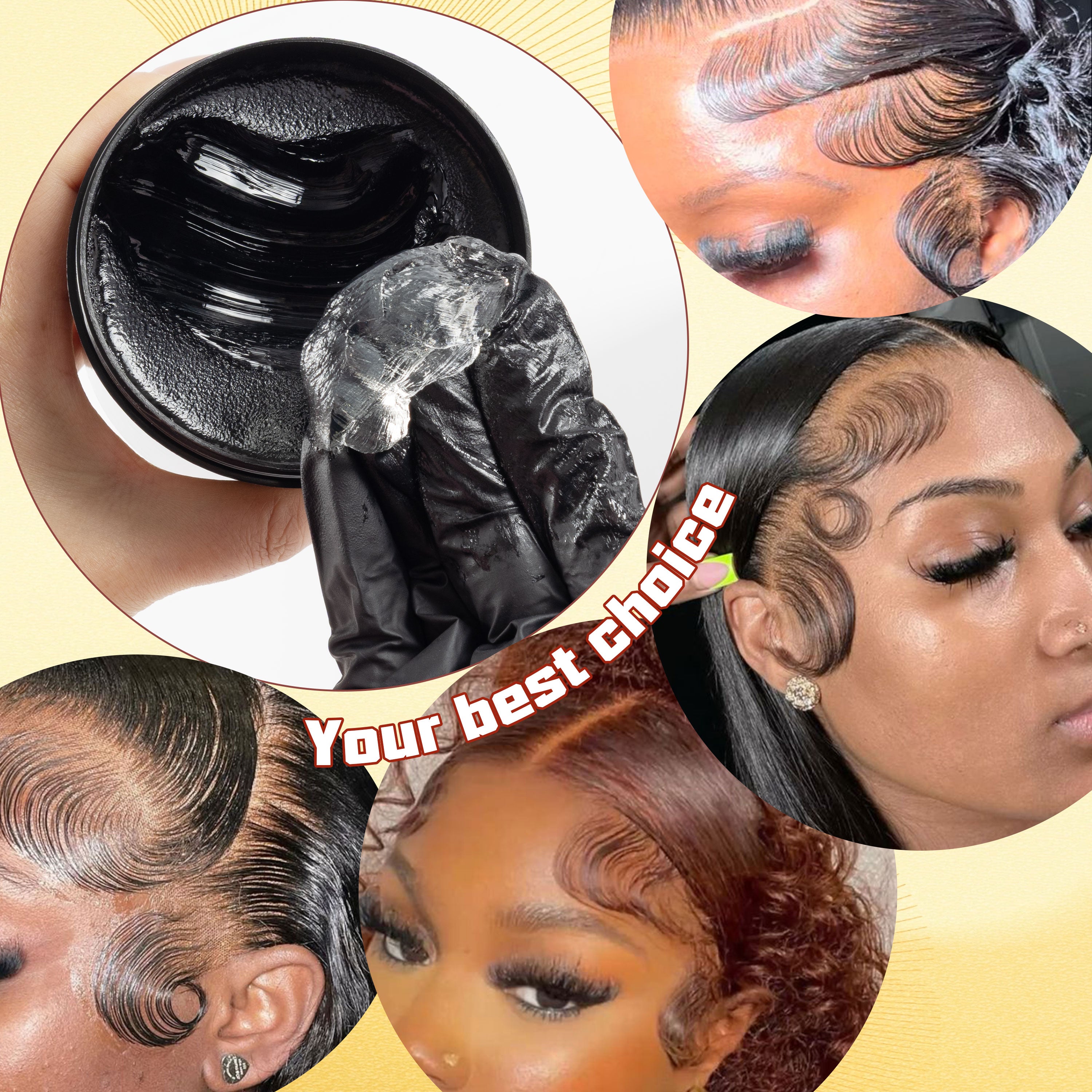 16oz Braiding Gel extra Hold Strong Hold Custom logo Jam Gel for Hair Braids Loc Gel Private Label