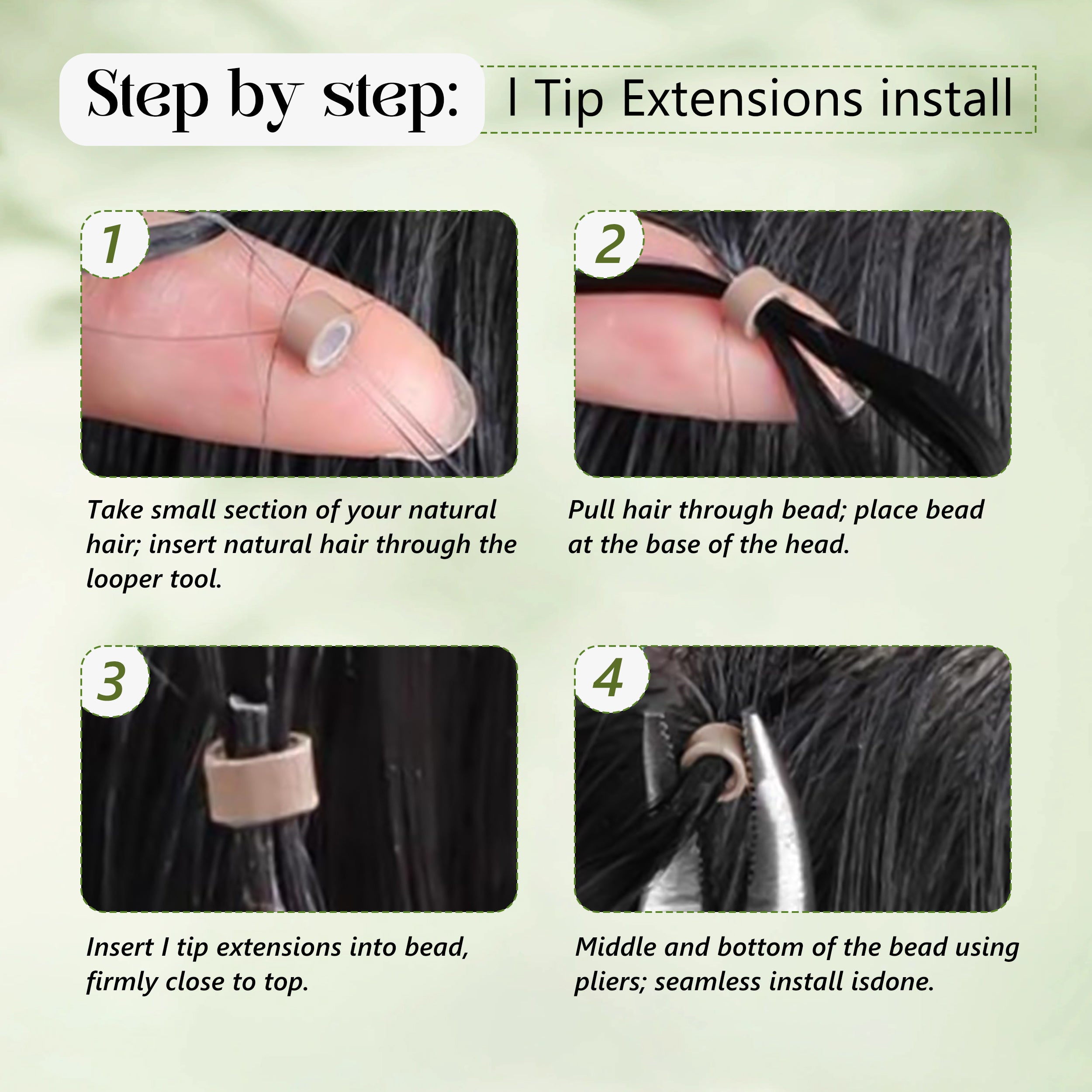 Wholesale Real Human Hair Soft and Natural Look Raw Virgin I Tip Hair Extension Kinky Straight Hair Texture for Black Woman