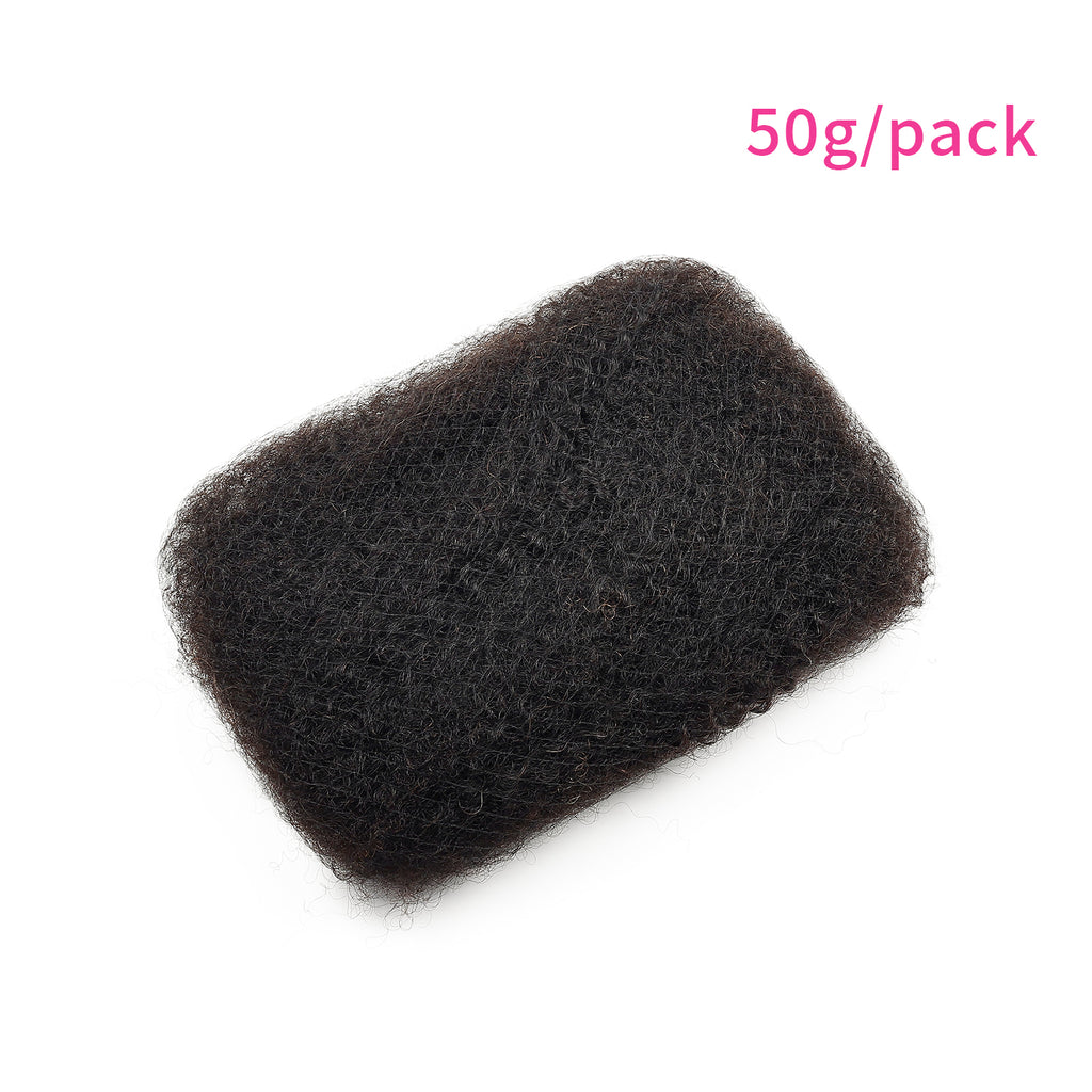 Afro Kinky Bulk Natural for Braiding 50g Per Pack Virgin Remy Human Hair Extensions for Dreadlock Braiding Hair Crochet Hair
