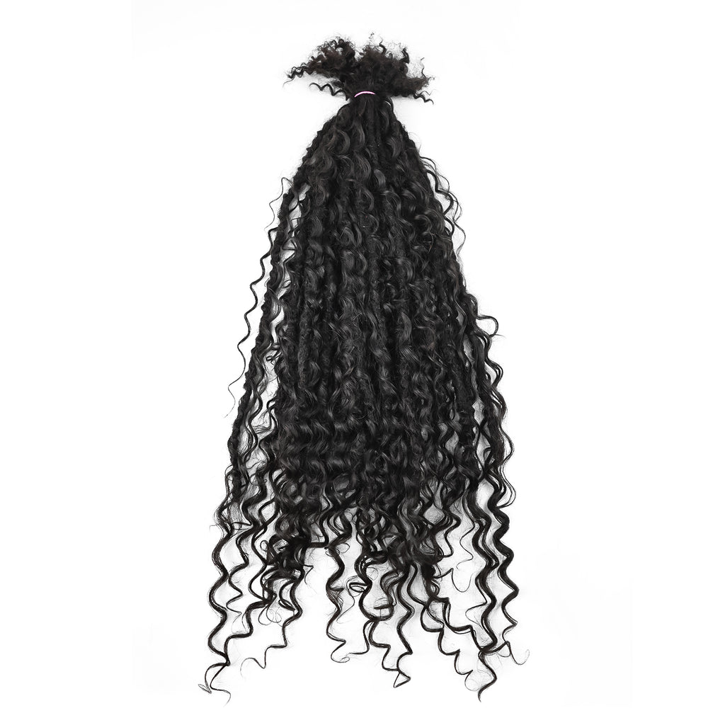 ANNA Factory Direct Sale Wholesale Boho Braids Crochet Locs Hair 100% Human Hair Braiding Locs Extension for All Occasions