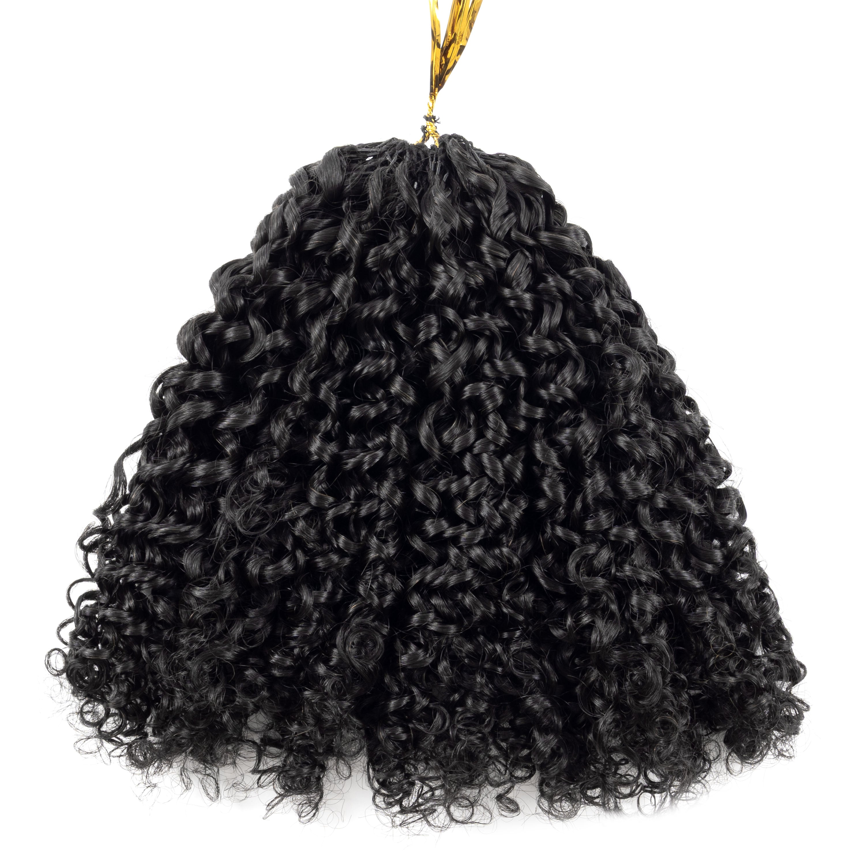 Wholesale Pre-looped Hair Pixie Curly Crochet Human Hair Two Strands Human Hair Feathers Crochet No Tip Raw Virgin Extensions