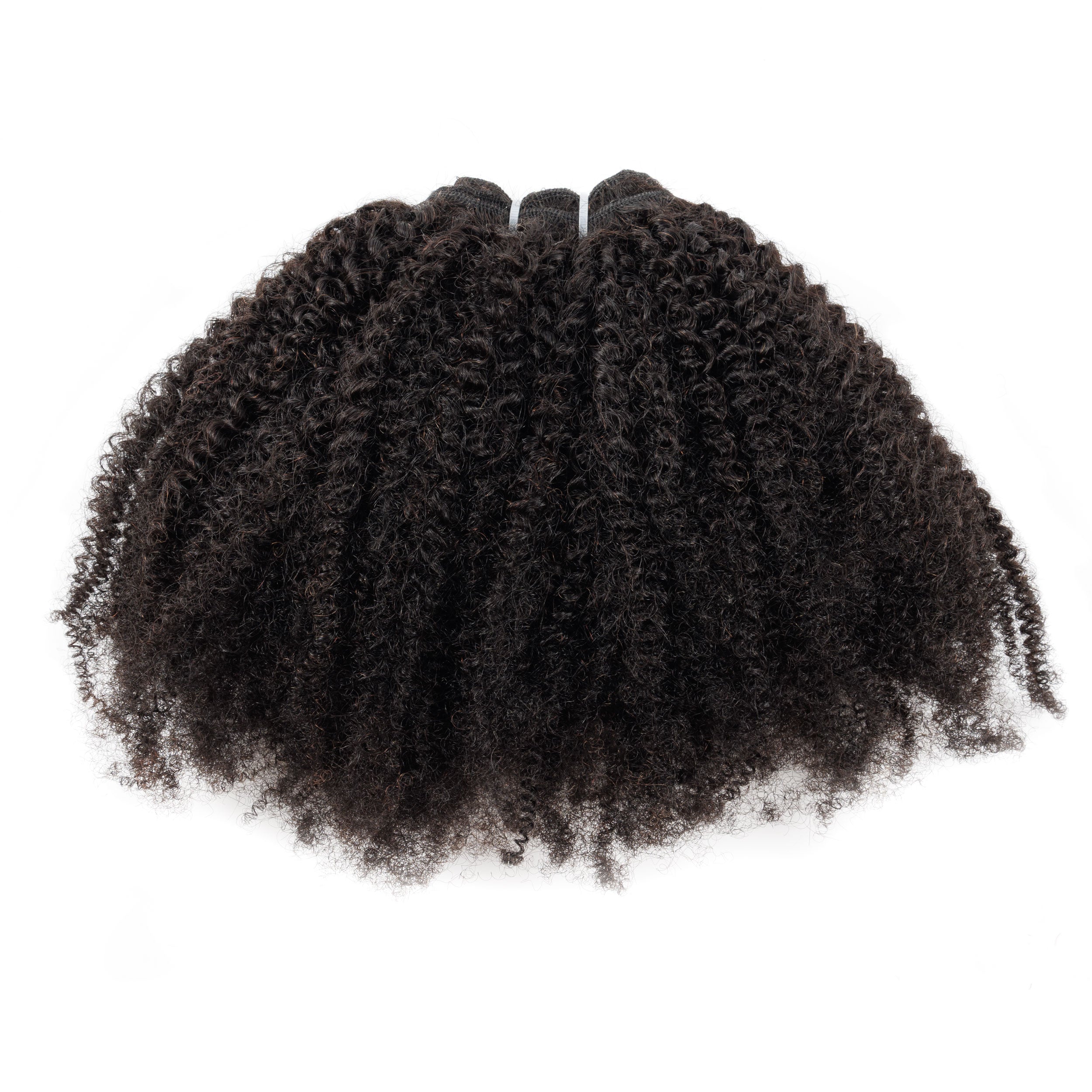 Anna Handmade 100% Human Hair Afro Kinky Curly Double Weft Hair Bundles for Black Women
