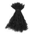 0.6cm Thickness 8inch 20 Strands/Pack 100% Handmade Human Hair Dreadlocks Lisa Locs Extensions With Curly End Africa Style