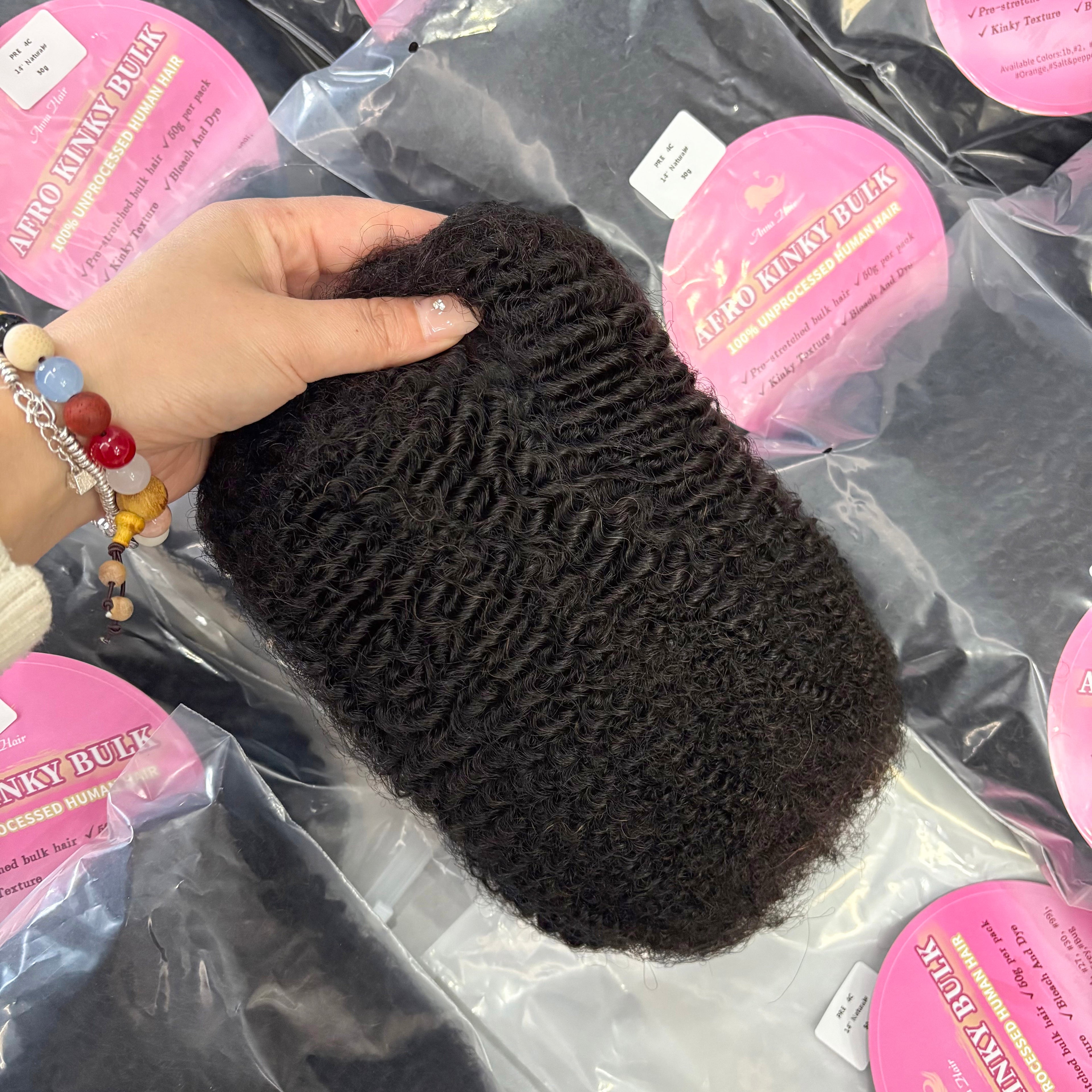 50g/pack Soft Micro Loc Mini Twists 8-24 Inch Pre 4C Afro Hair Extensions100% Human Hair Remy Human Hair Bulk for Braiding Dreadlock
