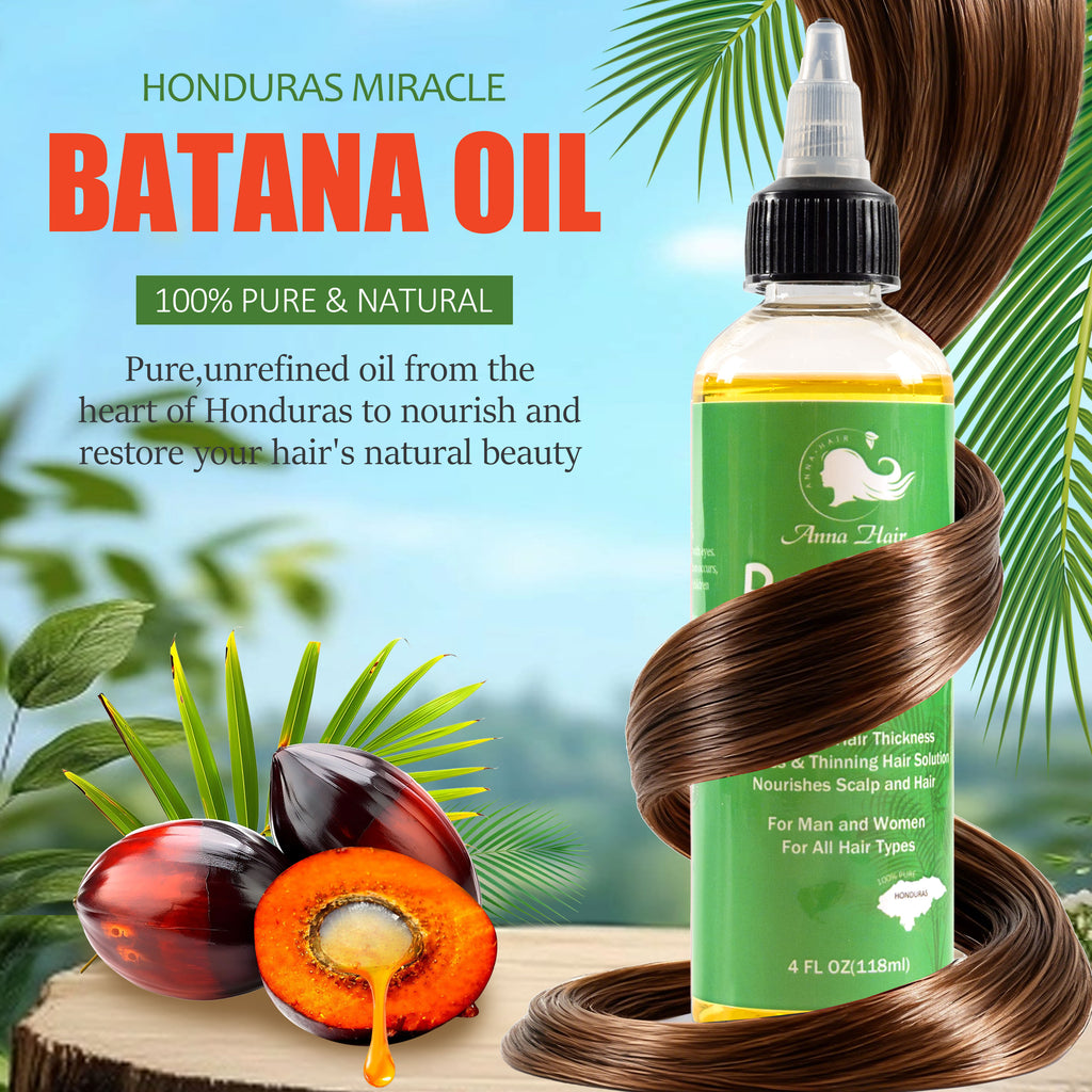 118 ml 100% Pure Natural Raw Batana Oil Anti-Hair Loss Nourishing Moisturizing Hair Growth Stabilization