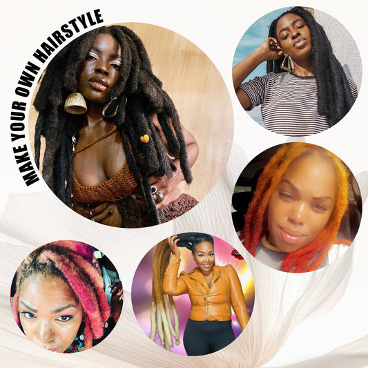 100% Human Hair Jumbo Regular Locs 2cm Thick Handmade Dreadlock Extensions Natural Color 4-20 Inch