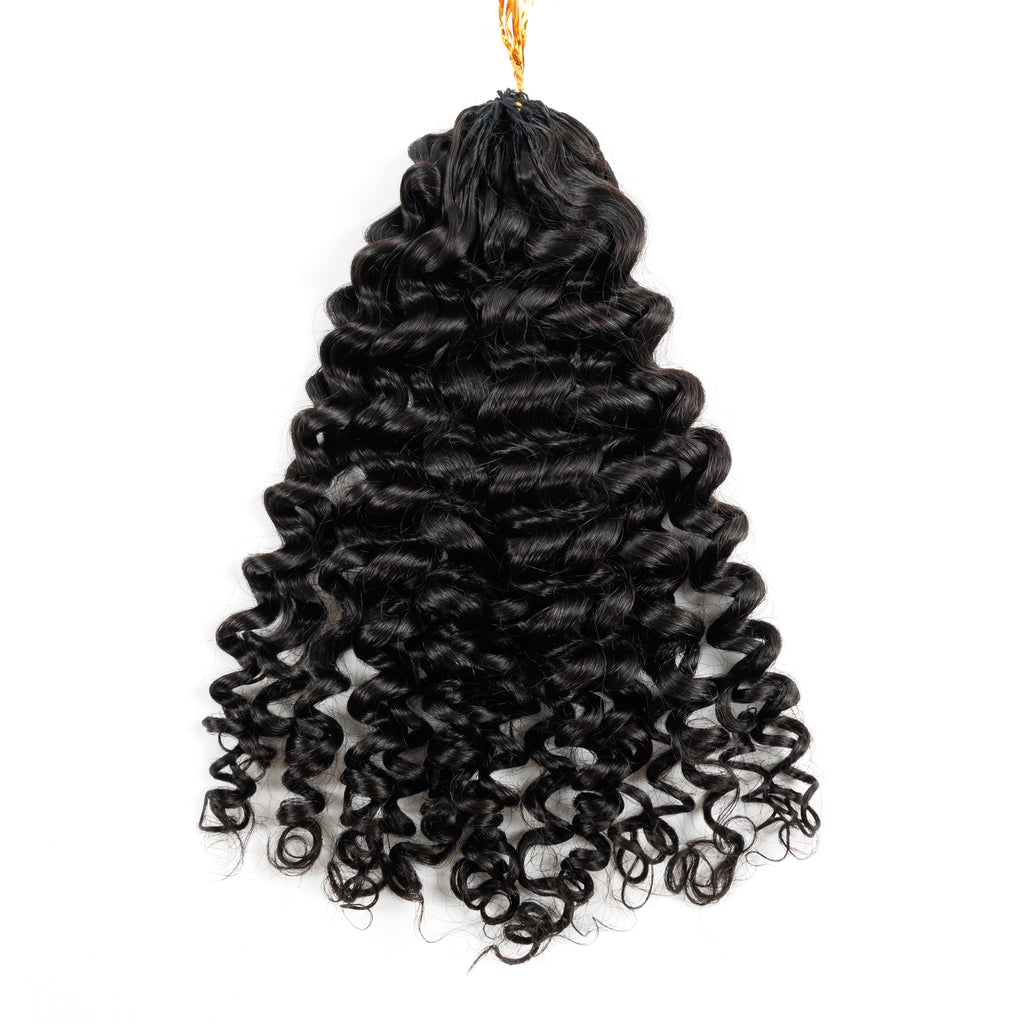 100g/pack New Italy Curly Virgin Remy Hair Extension Feathering Tip Crochet Hair Extension for Braiding Human Hair Bundle