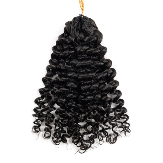 100g/pack New Italy Curly Virgin Remy Hair Extension Feathering Tip Crochet Hair Extension for Braiding Human Hair Bundle