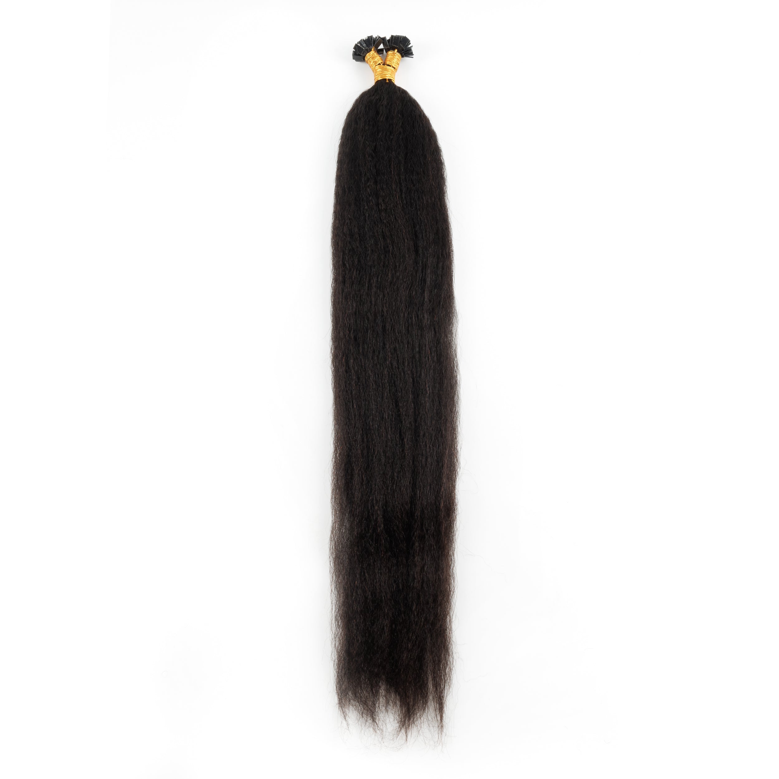 Wholesale Fluffy Hair Kinky Straight Flat Tip Unprocessed Raw Remy Kinky Braiding Hair Keratin K Tip Flat Tip Hair Extension