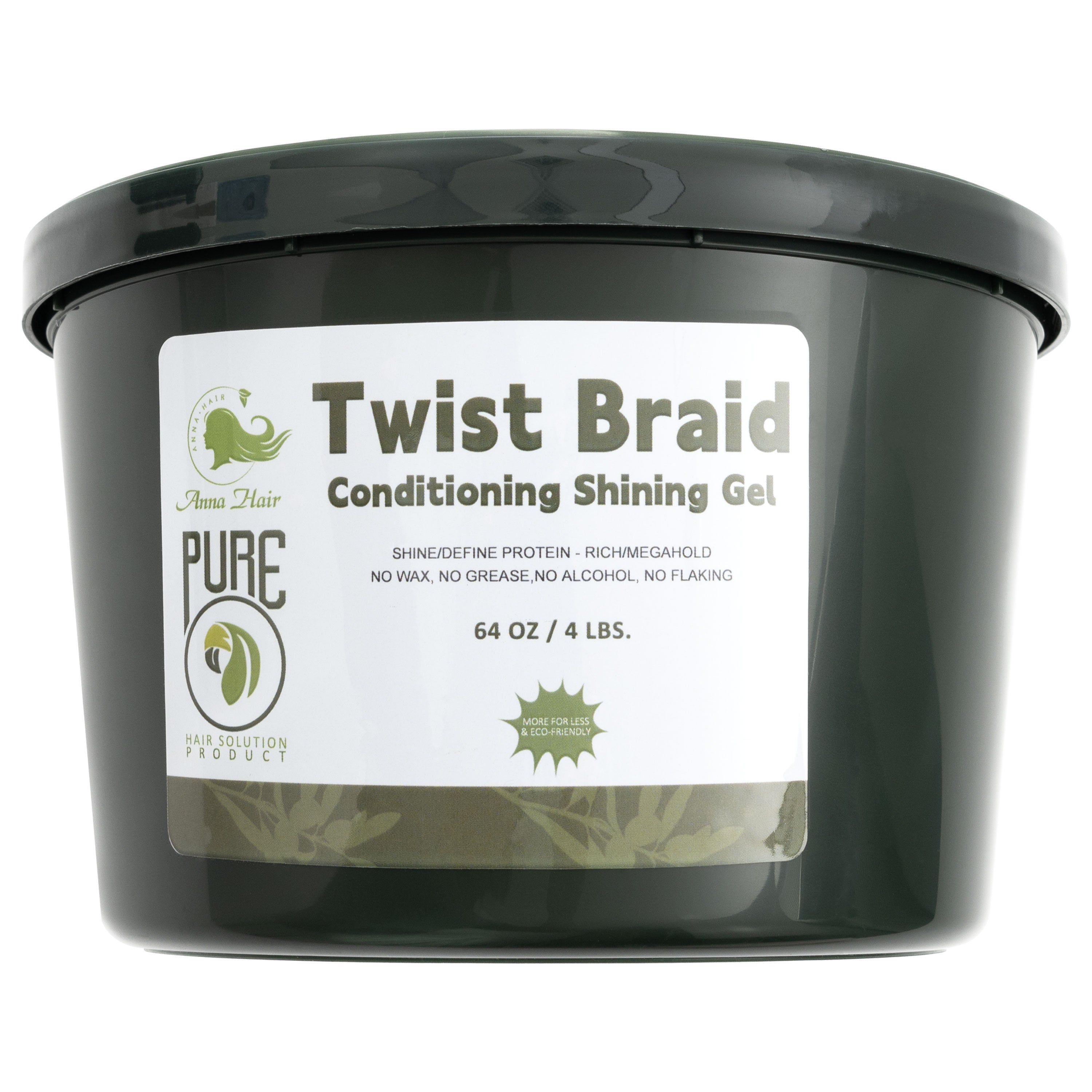 No Residue Build up Braid Gel for Curly Hair Long Lasting Quick Molding Smooths & Tames Frizz Strong Hold Works All Hair Types