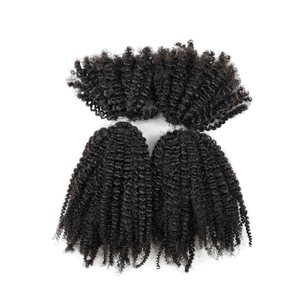 High Grade Twist Hair 100% Virgin Human Braiding Hair 4C Afro Kinky Bulk Hair Extensions Easy for Micro Braids and Micro Locs