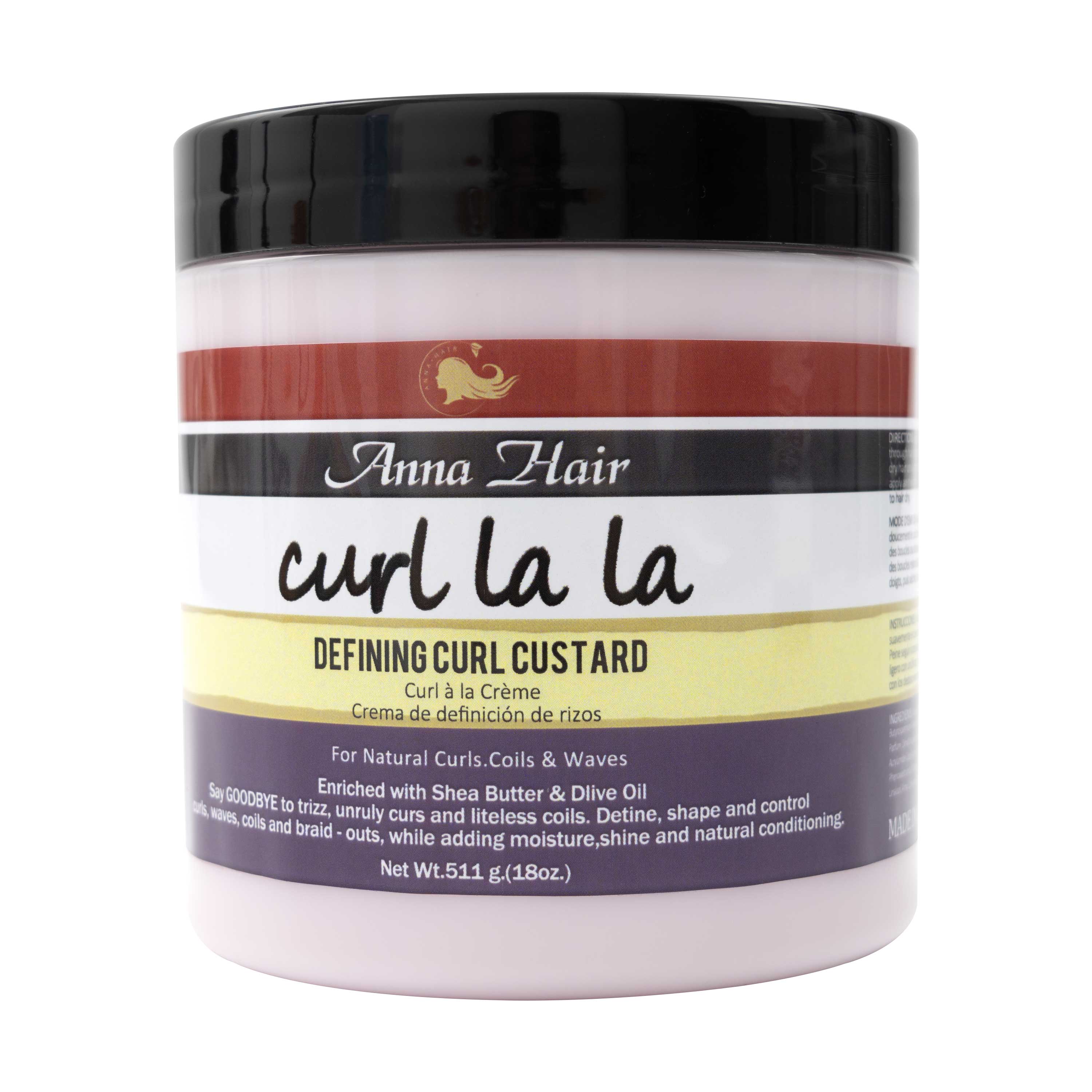 Wholesale Ladies Hair Curling Cream Natural 100% Pure Shea Butter Olive Oil Vitamin Defining Curl Custard