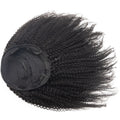 Half Wig Kinky Curly Human Hair Wholesale Non Lace Machine Made Wigs Curly Human Hair Drawstring HalfWig for Black Women