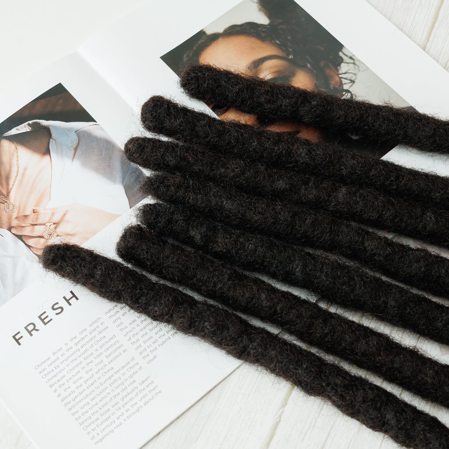 100% Human Hair Jumbo Regular Locs 2cm Thick Handmade Dreadlock Extensions Natural Color 4-20 Inch