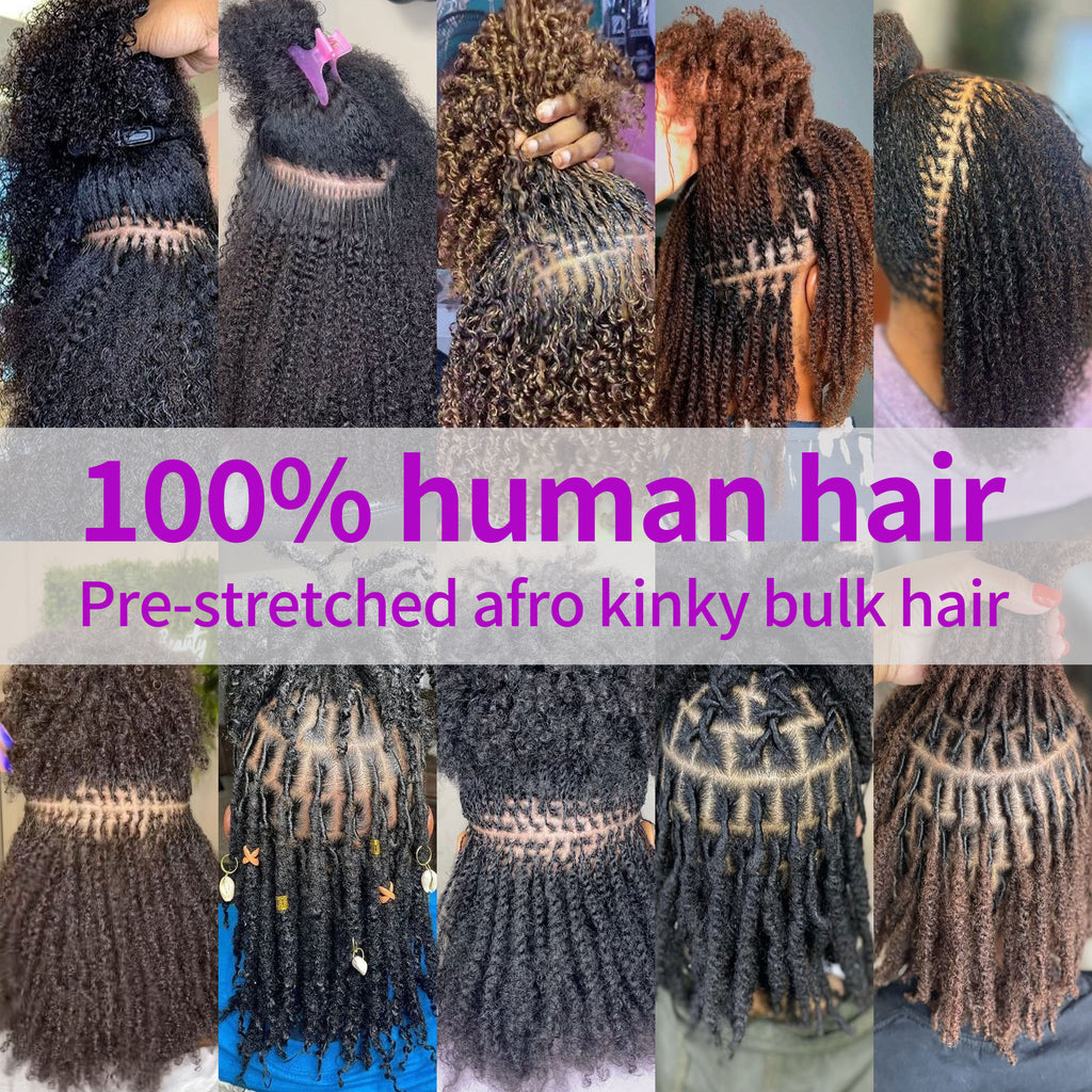 50g/pack Soft Micro Loc Mini Twists 8-24 Inch Pre 4C Afro Hair Extensions100% Human Hair Remy Human Hair Bulk for Braiding Dreadlock