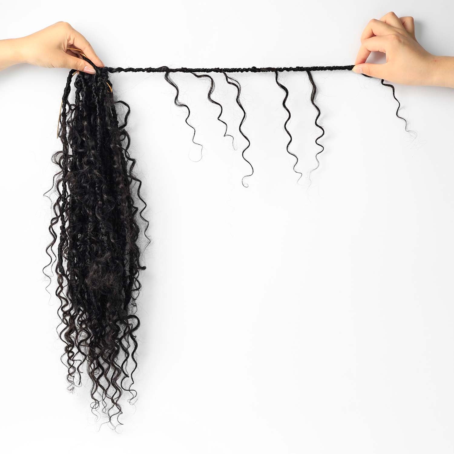 ANNA Factory Direct Sale Wholesale Boho Braids Crochet Locs Hair 100% Human Hair Braiding Locs Extension for All Occasions